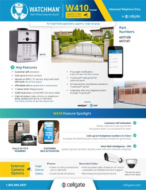 Cellgate Watchman Keypads brochure cover